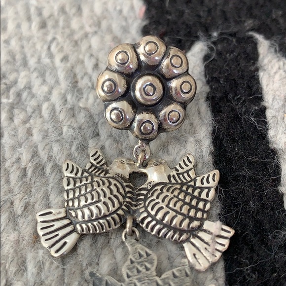 🌼 Mexican silver earrings - Picture 2 of 8